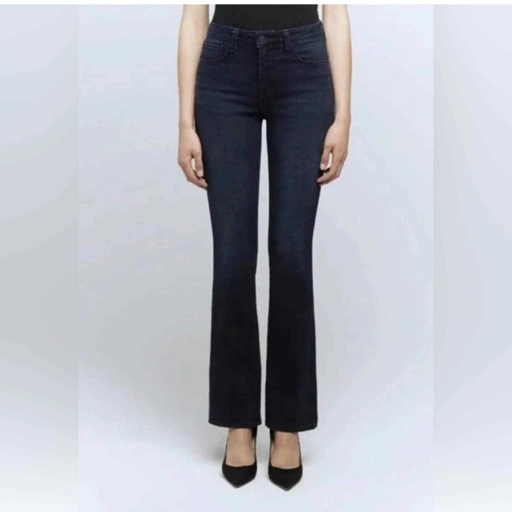 New L'AGENCE Straight Leg Dark Wash Jeans in Montero size 23